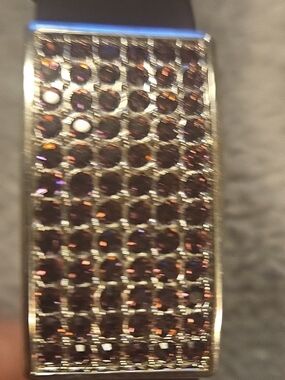 Swarovski Purple Crystal Pave Bracelet in Silver Tone